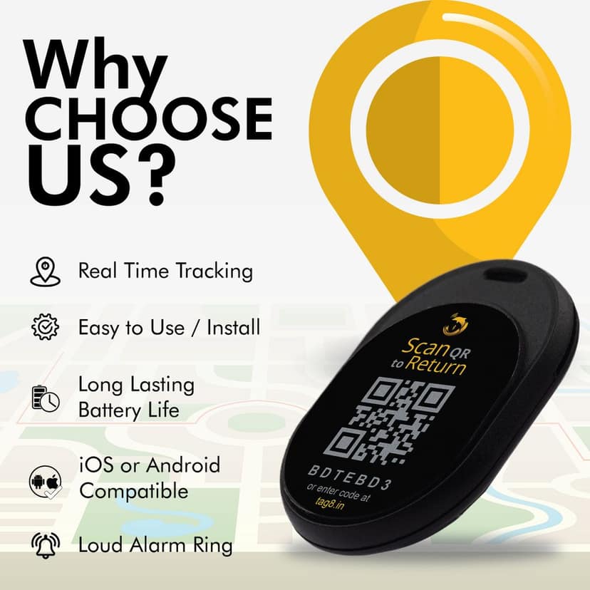 tag8 Dolphin Smart Tracker (black) view 3