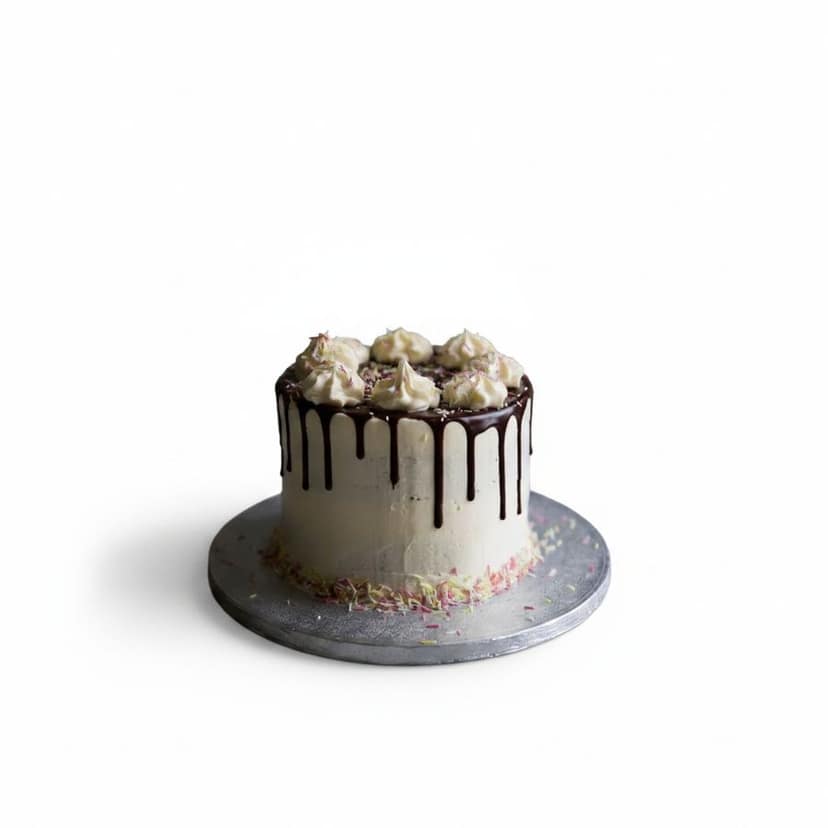 Chocolate Drip Cake - 1 kg - One whole cake on a cardboard base