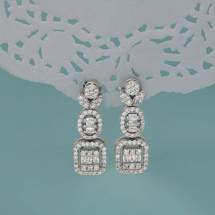 Silver Marvel Earrings view 3