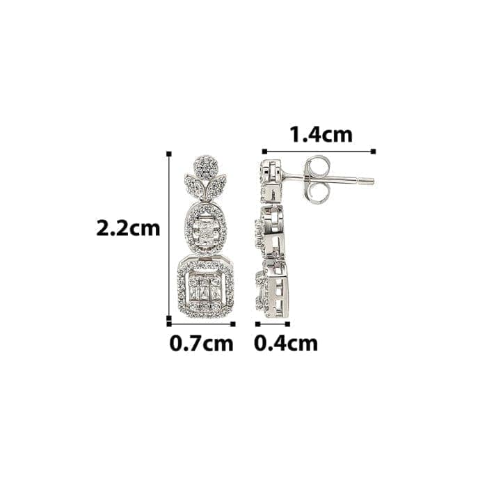 Silver Marvel Earrings view 4