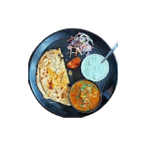 2 Paneer Paratha Plus Raita Plus Pickle Plus Salad