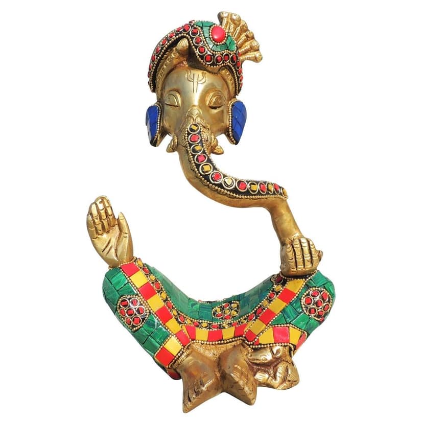 Brass Showpiece Ganesh Ji God Idol Statue (BSMAS1653 D) view 2