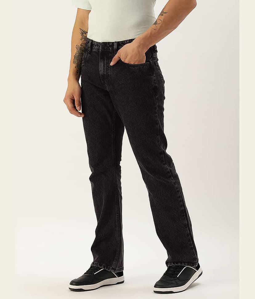Bene Kleed Regular Fit Bootcut Men's Jeans - Black ( Pack of 1 ) view 2