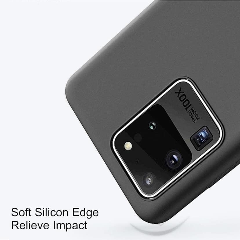Memumi Crystalloid Series Back Cover for Samsung Galaxy S20 Ultra Shockproof - Black (6.9") view 3