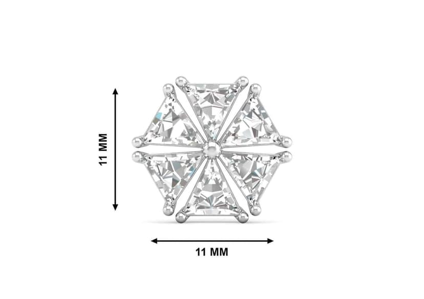 Triad Hexagon Men's Stud (1 Pc Only) view 8