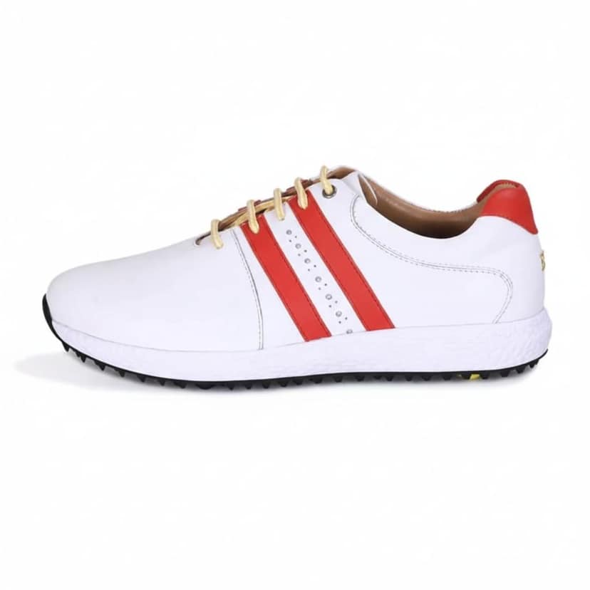 HITCARO Men's Proffessional Leather Golf Shoes | Lace-Up | Waterproof | Comfortable | Breathable view 3
