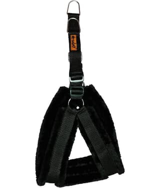 Petshop7 Fur Padded Nylon Dog Fur Harness Small (Chest Size - 23-28inch)