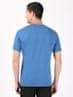 Men's Solid Round Neck T-Shirt (Bright Cobalt) view 2