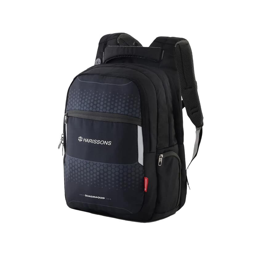 HARISSONS Speckle 40L Travel Laptop Backpack | Water-Resistant Dobby PU Polyester | Fits 15.6" Laptop | Rain Cover, Secret Pocket, Ventilated Back Panel | Work, Travel & College