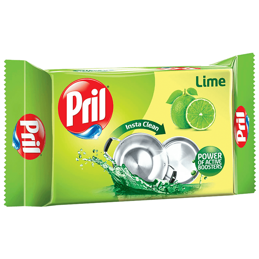 Pril Dishwash Bar - Lime & Vinegar, 400 G Pack