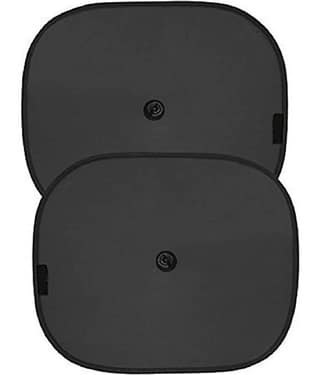 Car Sun Shade for Side Windows (Black) Pack of 2