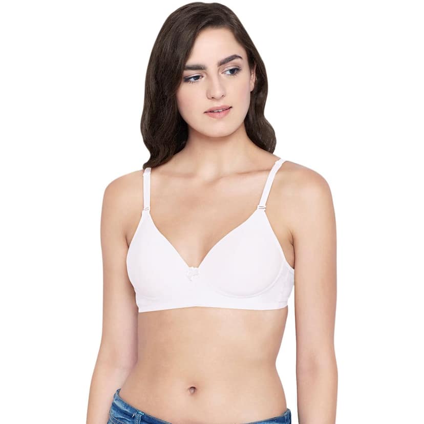 Bodycare Cotton Spandex Padded Non wired Tshirt Bra-Pack of 3 view 2