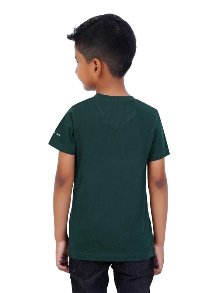 AIR GARB Boys Round Neck Printed Cotton T-shirt for 6-7 Years - Pack of 2 (K67-SBL-CGR) Multicolour view 6