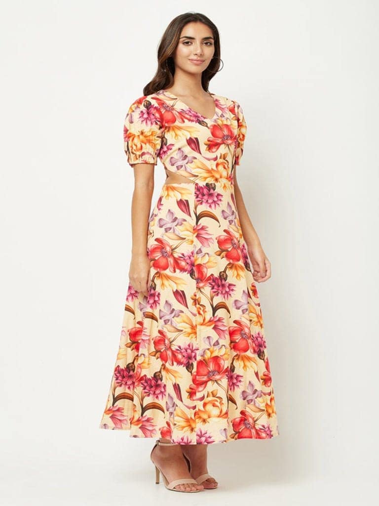 Posy Cut-Out Maxi Dress view 3