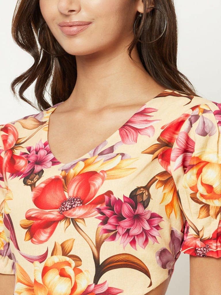 Posy Cut-Out Maxi Dress view 4