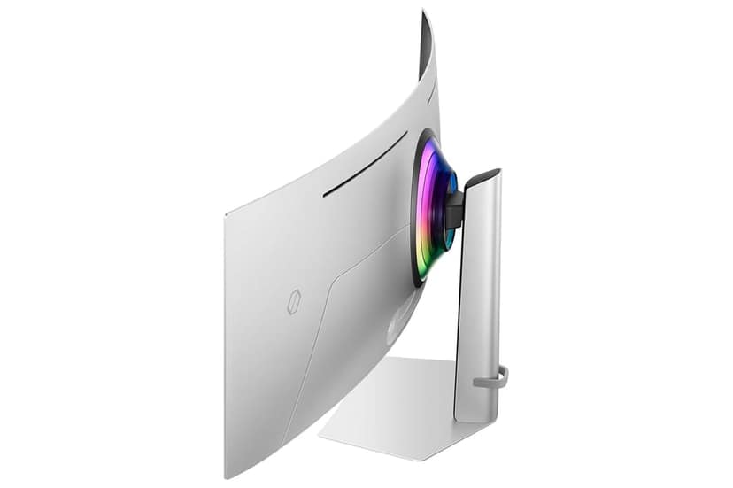 Samsung 49" (124.4cm) Odyssey OLED G9 Curved Gaming Monitor|Dual QHD 5120 x 1440|240Hz|0.03ms|DCI 99%|OLED Safeguard|FreeSync Premium Pro|G-Sync|Quantum Dot|HDR10+ Gaming|HAS|LS49DG930SWXXL|Silver view 4