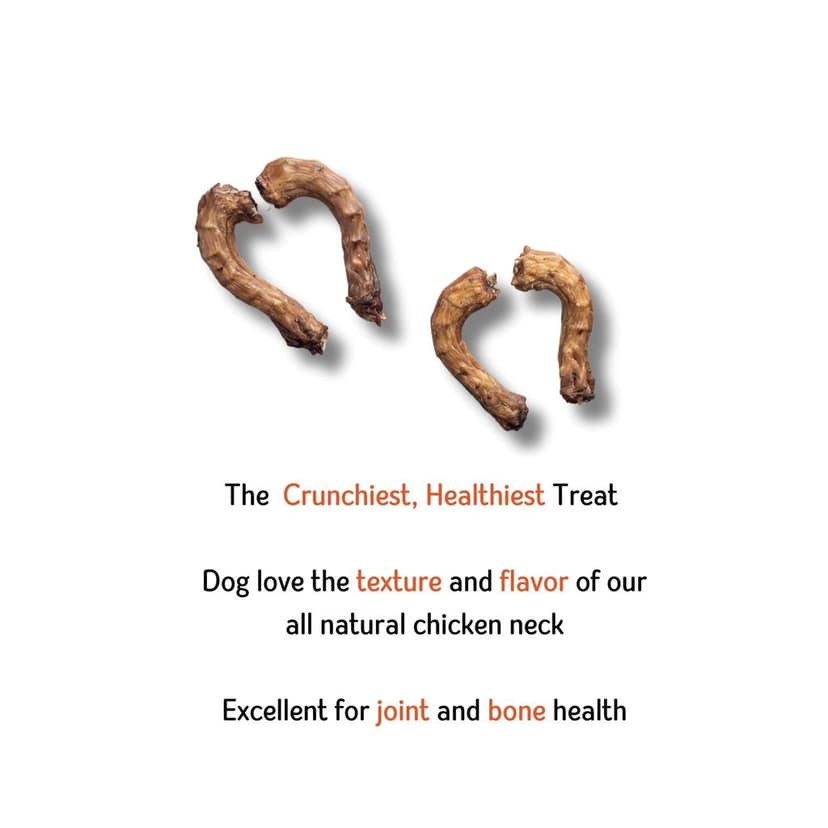 Nuts over Mutts Chicken Neck Dehydrated. Single Ingredient dehydrated Treat. All-Natural, no preservatives, no Chemicals. 1 Pack (140 gm) view 3