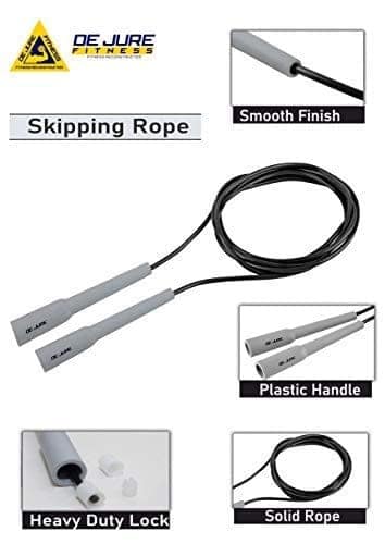 DE JURE FITNESS Adjustable Slim Shape Weight Loss Ball Speed Skipping Rope (275cm) view 2