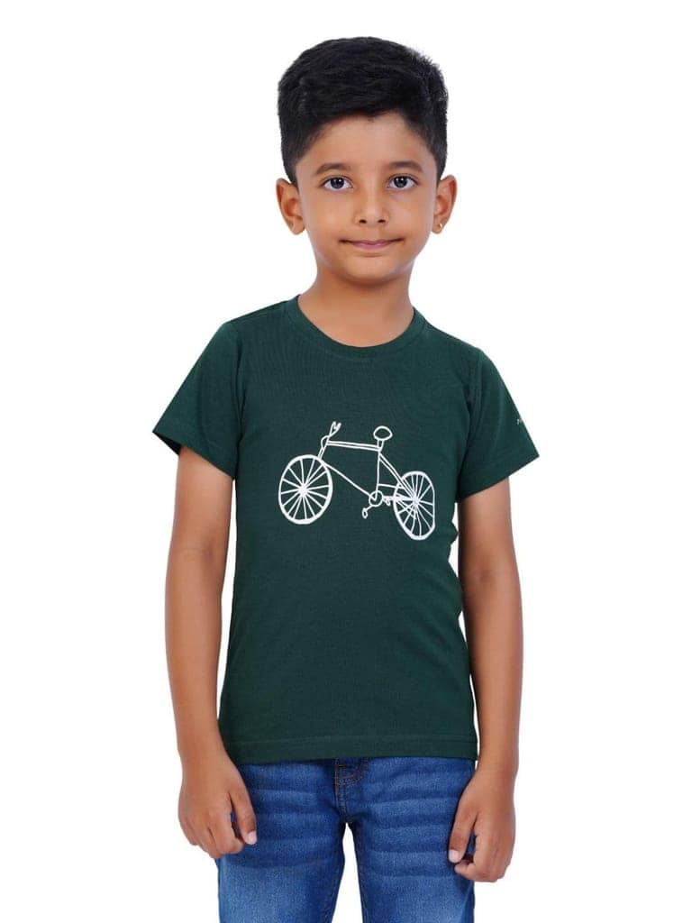 AIR GARB Boys Round Neck Printed Cotton T-shirt for 6-7 Years - Pack of 3 (K67-SBL-TW-CGR) Multicolour view 4