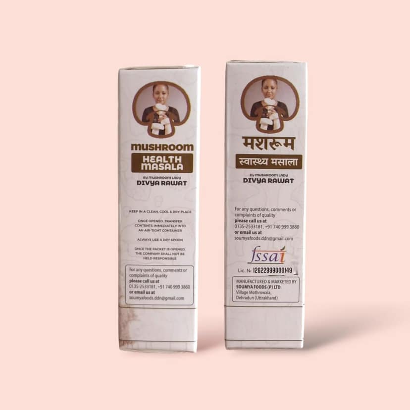 Soumya Foods Mushroom Health Masala, Oyster Mushroom Powder with Black Pepper Blend view 5