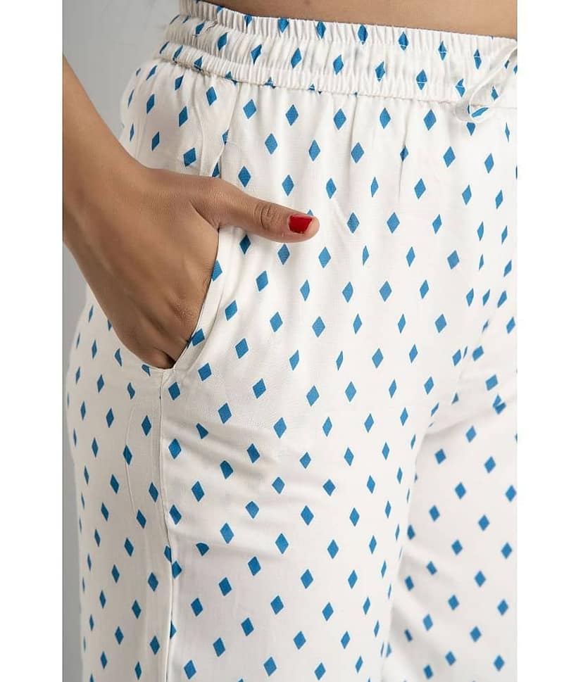MAUKA - White Rayon Women's Palazzo ( Pack of 1 ) view 2