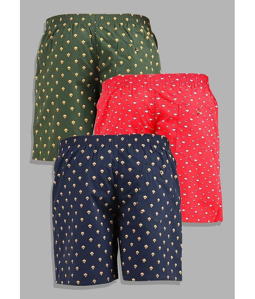 Supersquad Pack of 3 Cotton Boxers For Men's ( Assorted 5 ) view 2