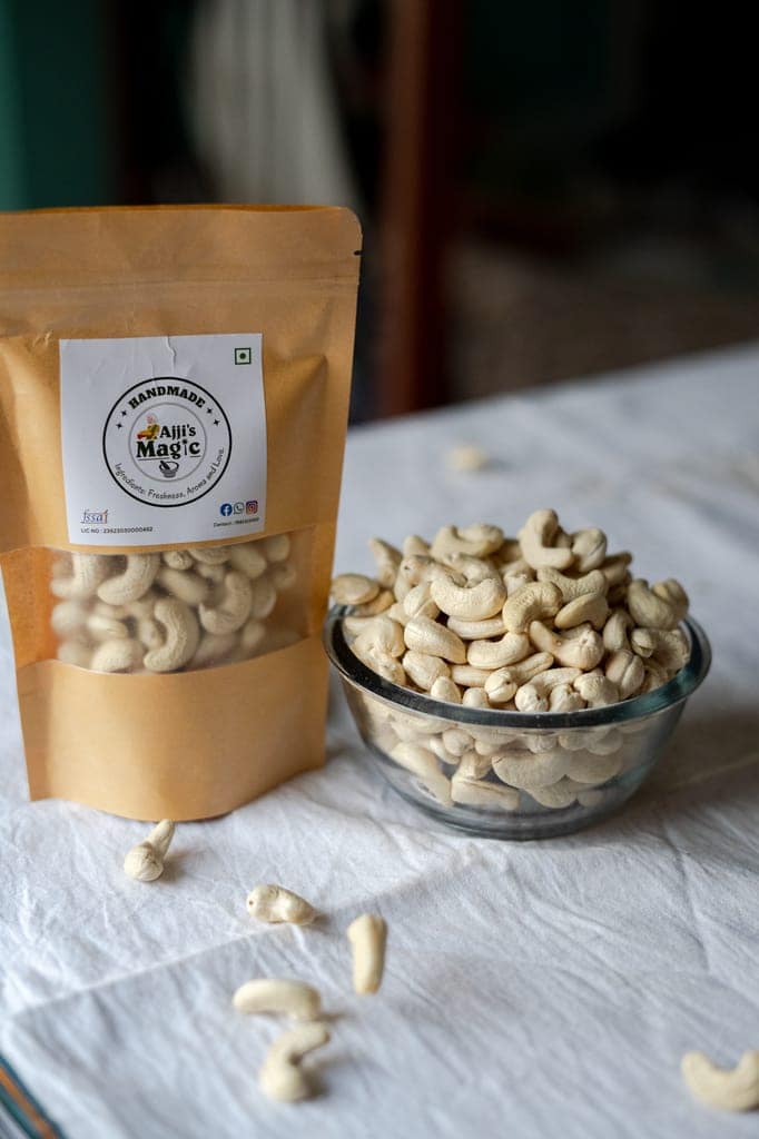 Ajji's Magic 100% Natural Cashew/ Kaju/ Jeedipappu W210 Bold view 4