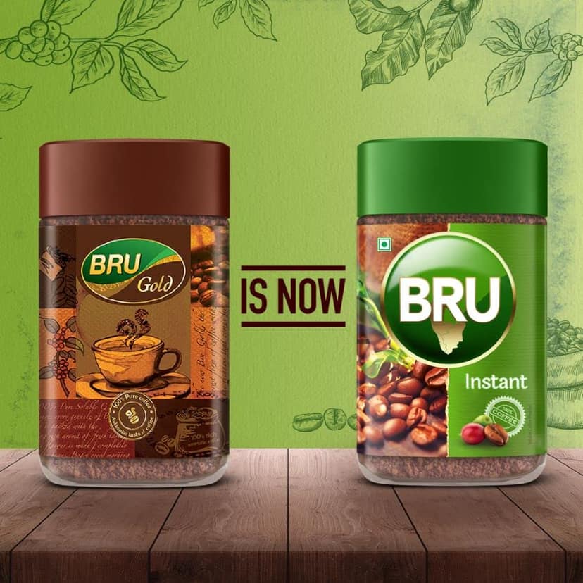 Bru Instant With Great Aroma Of Freshly Roasted Coffee Beans, 100G Jar view 2