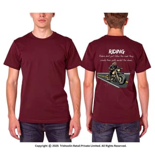Trishoolin Retail T Shirt | Design 10151MB | Printed Round Neck Cotton T-Shirt | Regular Fit