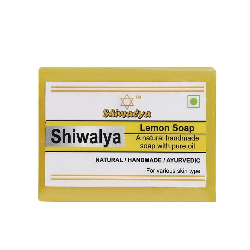 SHIWALYA Natural Lemon Soap || Handmade Bathing Soap || Herbal Soft & Radiant Skin || Suitable for All Skin Types (Pack of 10) view 4