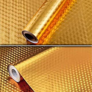 Walper Abstract Gold Wallpaper (200 cm x 60 cm) view 2