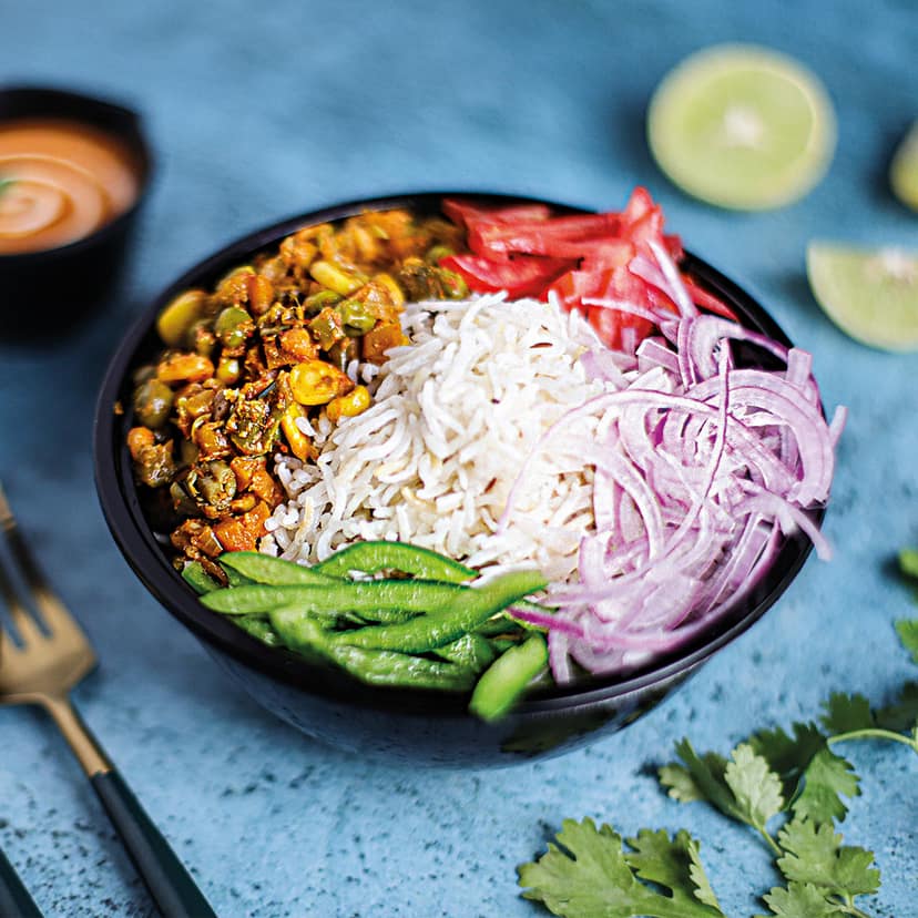 Mixed veg rice bowl