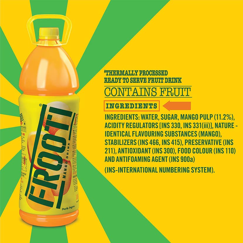 Frooti Mango Drink, 1.8 L Bottle view 2