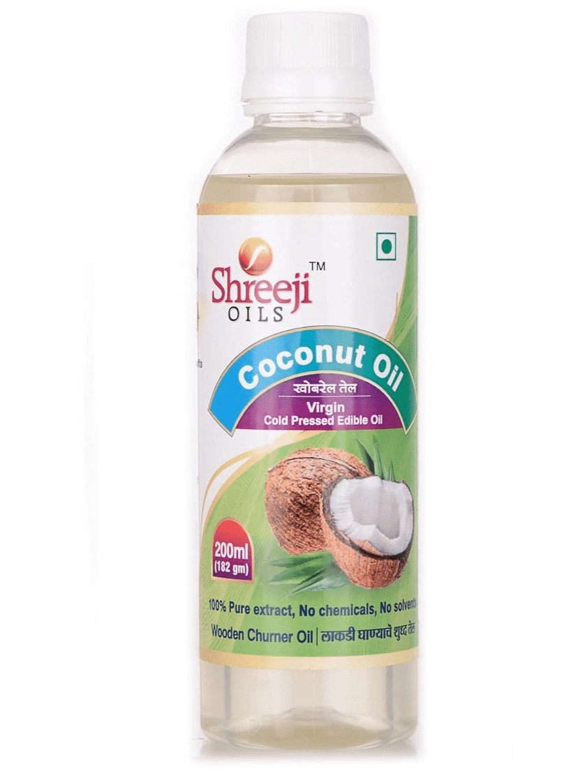 Shreeji Oils Coconut Virgin Cold Pressed Edible Oil, 200 ml view 2