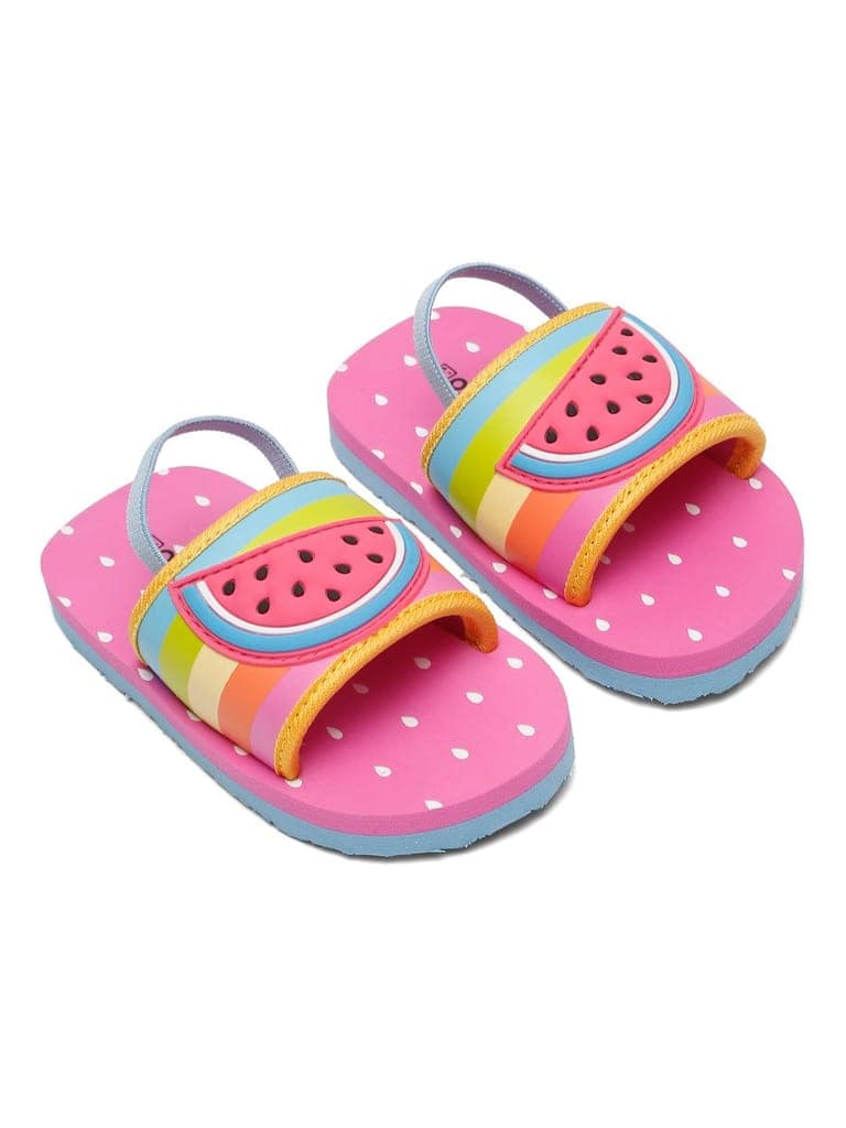 Premium Watermelon Artistic Sliders - Pink (Girls) view 3