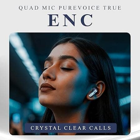 truke New Launch Mega 10 True Wireless in Ear Earbuds W/ 24-Bit Lossless Spatial Audio, 70H Battery Fast Charge Buds (Royal Blue) view 7