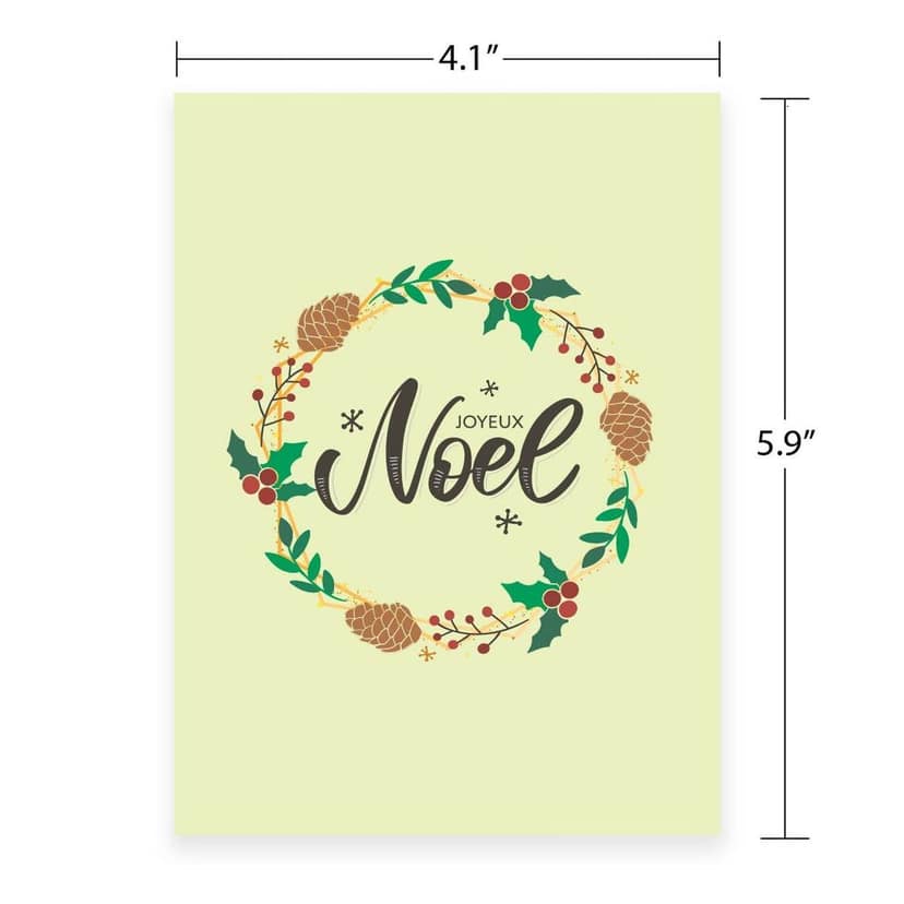 Rack Jack Funny Christmas Xmas Greeting Card for Secret Santa Gifts New Year Friends Family Colleagues with Pastel Envelope - Joyeux Noel view 4