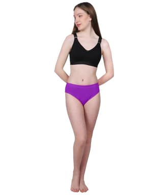 Maxolity Women's Cotton Hipster Panties - Comfortable, Breathable & Everyday Essential Innerwear Panty For Women, Pack of 1