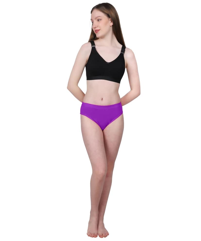 Maxolity Women's Cotton Hipster Panties - Comfortable, Breathable & Everyday Essential Innerwear Panty For Women, Pack of 1
