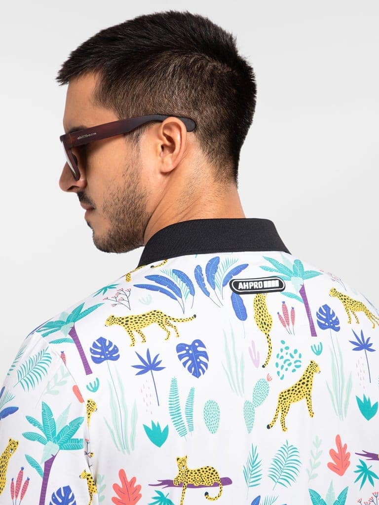 AH Ultra - Leopard & Tropical Fun Polo view 3