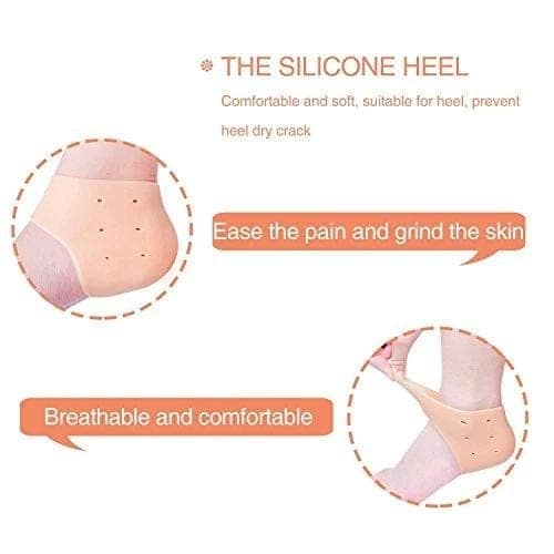 Moisturizing Skin Softening Silicone Gel for Dry Cracked Heel Repair (Multicolour) view 8