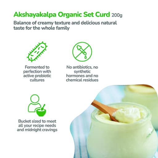 Akshayakalpa-Artisanal Organic Set Curd, 200g view 2