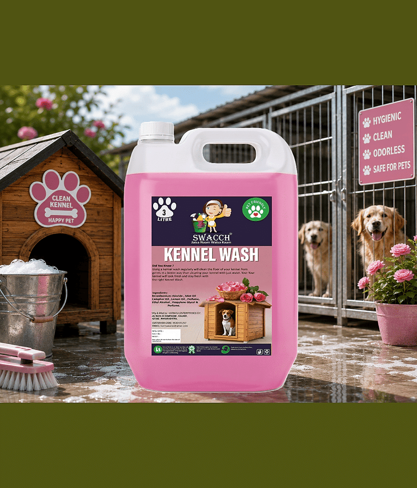 swacch Kennel Wash 3 Litre Rose I Pet Stain & Odour Remover I Pet Floor Cleaner Liquid I Dog and Cat Friendly view 2