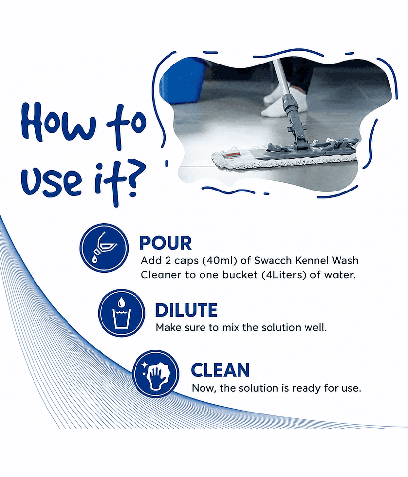 swacch Kennel Wash 3 Litre Rose I Pet Stain & Odour Remover I Pet Floor Cleaner Liquid I Dog and Cat Friendly view 3