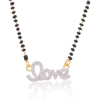 Hetprit Brass Gold Plated Beautiful Mangalsutra For Women