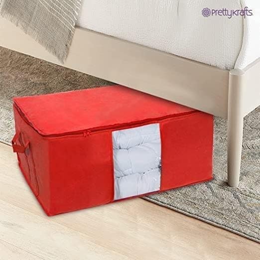 Woven Cloth Cover Set For Wardrobe Organizer Clothes Storage Bags For Closet Cloth Organizer (Pack of 6) view 3