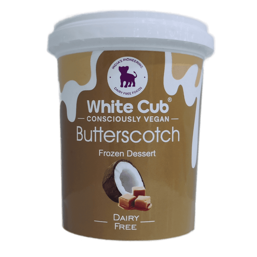 White Cub Butter Scotch Frozon Desert Dairy Free, 500 ml