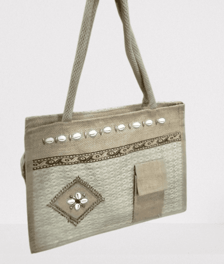 HANDMADE DESIGNER JUTE BAG