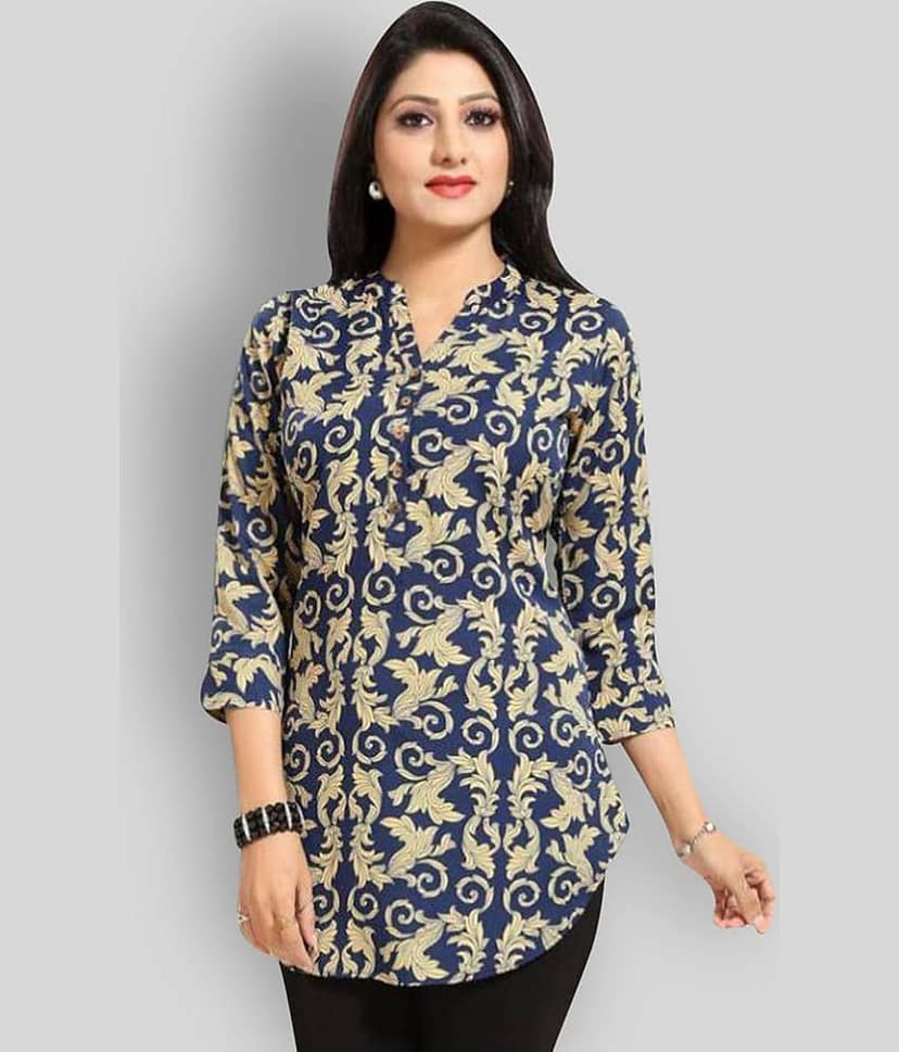 Crepe Short Kurti For Women (Pack of 1)