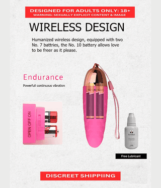 Vibrating Egg Sexual Vibrator For Female | Wireless Women Vibrator | Skin Safe + Free Lubricant 15 ML